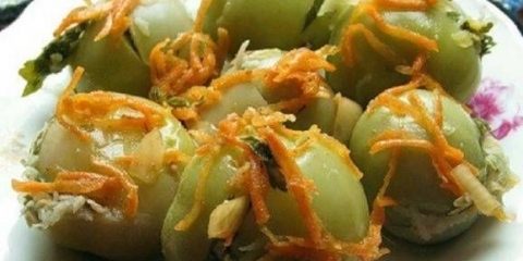 Recept za slani zeleni paradajz sa belim lukom